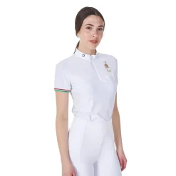 Equestro Women's Stretch Competition Polo Shirt Equestro X Fise