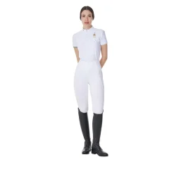 Equestro Women's Stretch Competition Polo Shirt Equestro X Fise