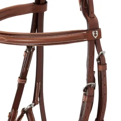 Equestro Bridle With Mexican Noseband And Synthetic Sheepskin