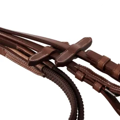 Equestro Bridle With Mexican Noseband And Synthetic Sheepskin