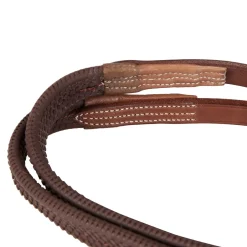 Equestro Bridle With Mexican Noseband And Synthetic Sheepskin