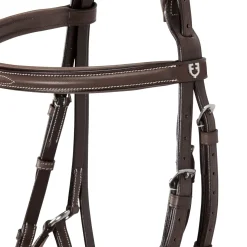 Equestro Bridle With Mexican Noseband And Synthetic Sheepskin