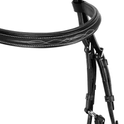 Equestro Bridle With Mexican Noseband And Synthetic Sheepskin