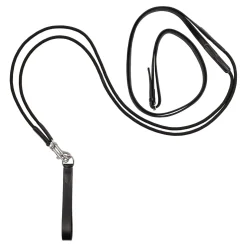 Equestro Double Leather And Nylon Draw Reins