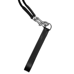 Equestro Double Leather And Nylon Draw Reins
