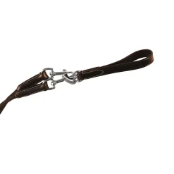 Equestro Double Leather And Nylon Draw Reins