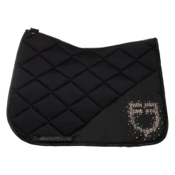 Equestro Dressage Saddle Pad Rhinestone Logo