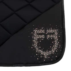 Equestro Dressage Saddle Pad Rhinestone Logo