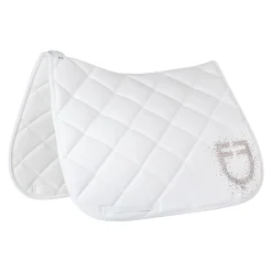 Equestro Dressage Saddle Pad Rhinestone Logo