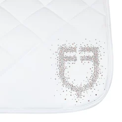 Equestro Dressage Saddle Pad Rhinestone Logo