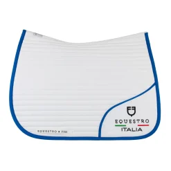 Equestro Dressage Saddle Pad With Embroidered Logo Equestro X Fise