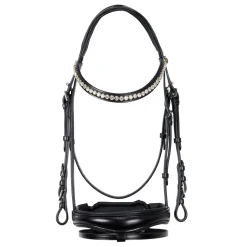Equestro English Leather Bridle With Glitter New