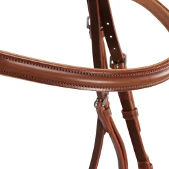 Equestro English Leather Bridle With Rubber Reins