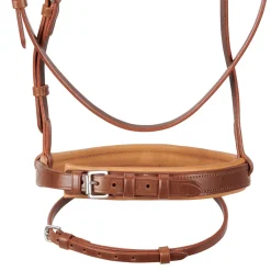 Equestro English Leather Bridle With Rubber Reins