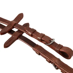 Equestro English Leather Bridle With Rubber Reins
