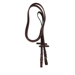 Equestro English Leather Bridle With Rubber Reins