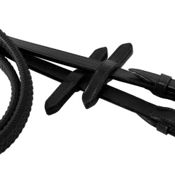 Equestro English Leather Bridle With Rubber Reins