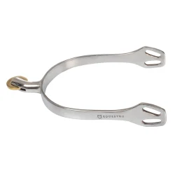 Equestro English Spurs With Horizontal Brass Rowel