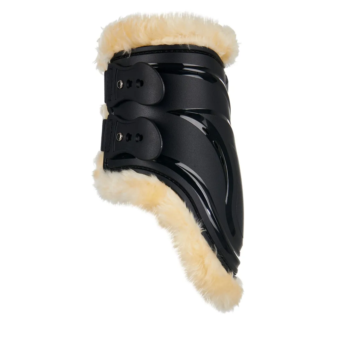 Equestro Fetlock Boots In Polyurethane With Synthetic Lambskin