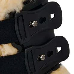 Equestro Fetlock Boots In Polyurethane With Synthetic Lambskin