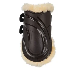 Equestro Fetlock Boots In Polyurethane With Synthetic Lambskin