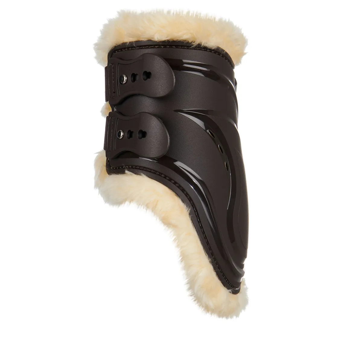 Equestro Fetlock Boots In Polyurethane With Synthetic Lambskin