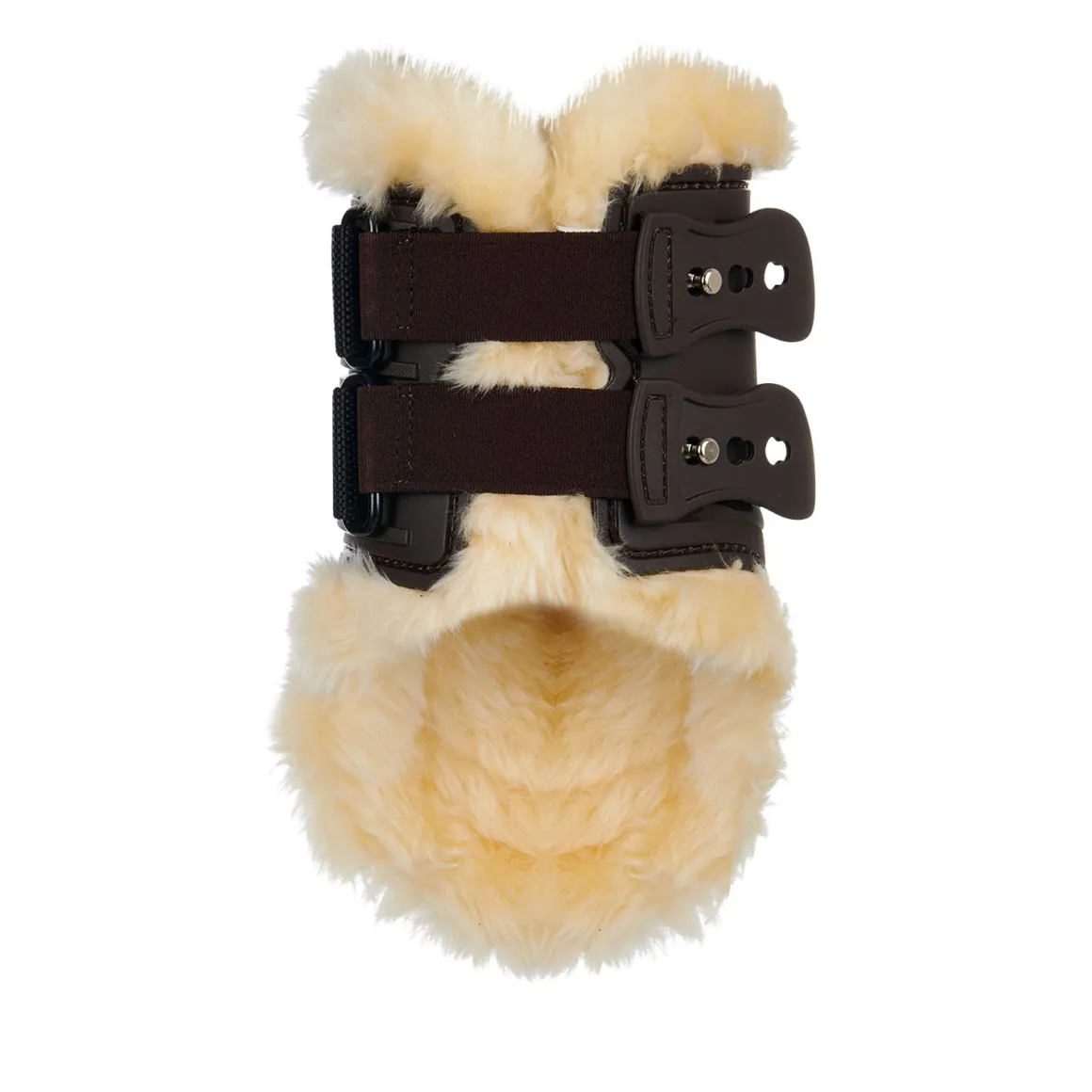 Equestro Fetlock Boots In Polyurethane With Synthetic Lambskin