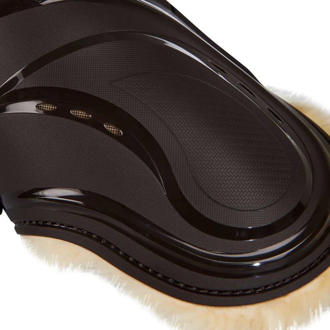 Equestro Fetlock Boots In Polyurethane With Synthetic Lambskin