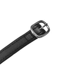 Equestro Laces For Spurs In Leather With Silver Buckle