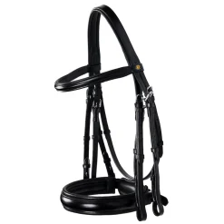 Equestro Leather Dressage Bridle Without Reins