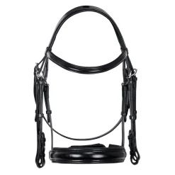 Equestro Leather Dressage Bridle Without Reins