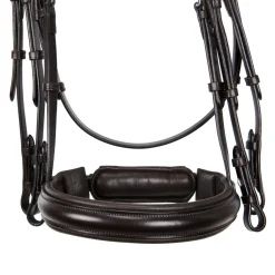 Equestro Leather Dressage Bridle Without Reins