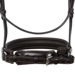 Equestro Leather Dressage Bridle Without Reins