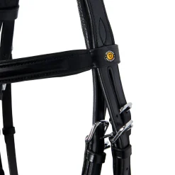 Equestro Leather Dressage Bridle Without Reins