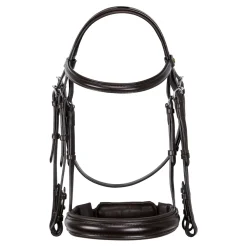 Equestro Leather Dressage Bridle Without Reins