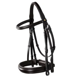 Equestro Leather Dressage Bridle Without Reins