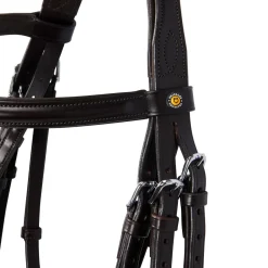 Equestro Leather Dressage Bridle Without Reins