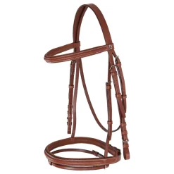 Equestro Leather English Bridle With Embroideries