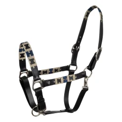 Equestro Leather Halter With Geometric Pattern
