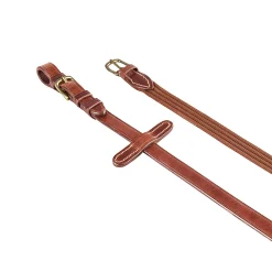 Equestro Reins For English Bridle With Brass Buckles