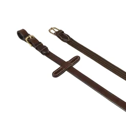 Equestro Reins For English Bridle With Brass Buckles