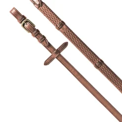 Equestro Reins For English Bridle With Brass-Plated Buckles
