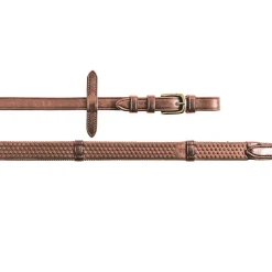Equestro Reins For English Bridle With Brass-Plated Buckles