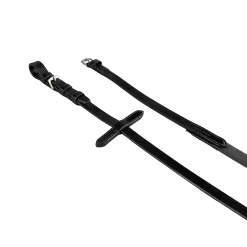 Equestro Reins In Leather And Smooth Rubber