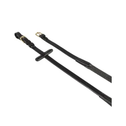 Equestro Rubber-Reinforced Leather Reins For English Bridle