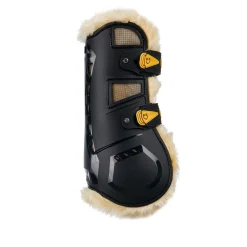 Equestro Tendon Boots In Polyurethane With Synthetic Lambskin