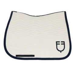 Equestro Wave Quilting Dressage Saddle Pad In Technical Fabric