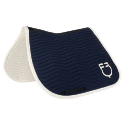 Equestro Wave Quilting Jumping Saddle Pad In Technical Fabric