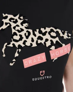 Equestro Women's Crazy Horse Cotton T-Shirt