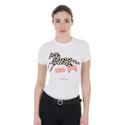 Equestro Women's Crazy Horse Cotton T-Shirt